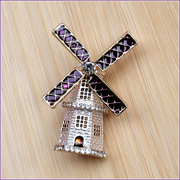 Brosche "Windmühle"