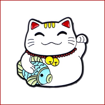 Pin „Winkende Glückskatze“