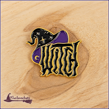 Pin "Witch" mit Hexenhut