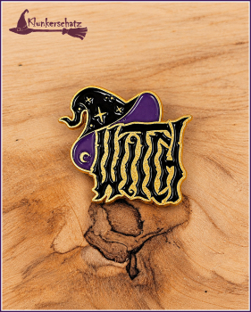 Pin "Witch" mit Hexenhut