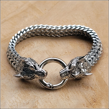 Armband „Wölfe“ - 23 cm