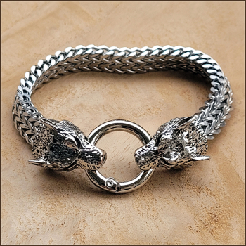 Armband „Wölfe“ - 23 cm