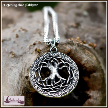 Kettenanhänger "Yggdrasil" aus Edelstahl - Einzelstück