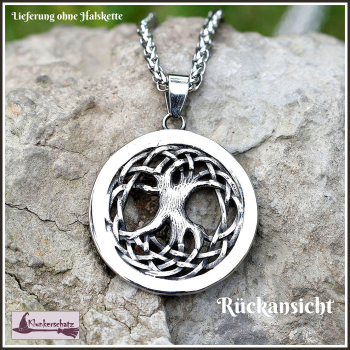 Kettenanhänger "Yggdrasil" aus Edelstahl - Einzelstück