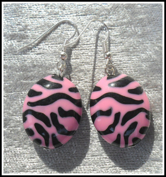 Ohrhänger "Pink Zebra"