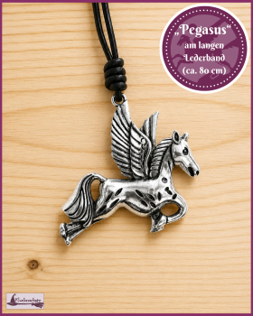 Preview: "Pegasus" am langen Lederband - ca. 80 cm