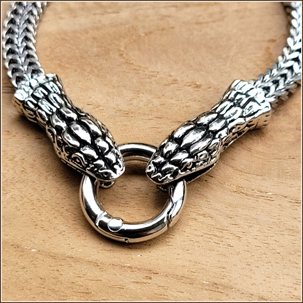 Armband „Doppelköpfige Schlange“ – 22 cm