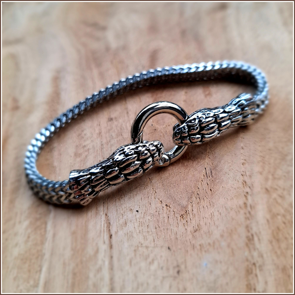 Armband „Doppelköpfige Schlange“ – 22 cm