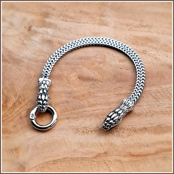 Armband „Doppelköpfige Schlange“ – 22 cm