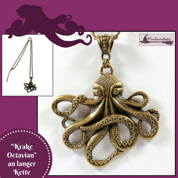 "Krake Octavian" an langer Kette