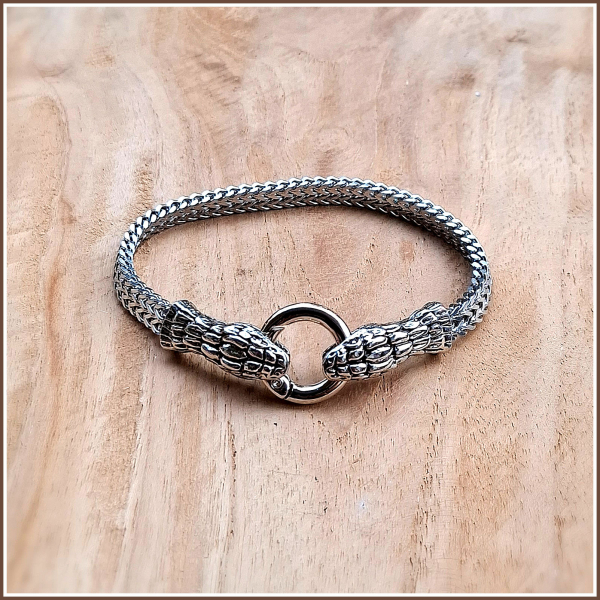 Armband „Doppelköpfige Schlange“ – 22 cm