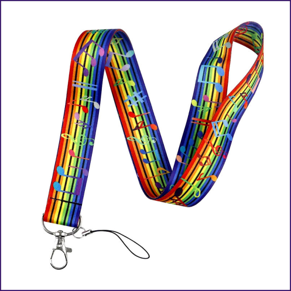 Schlüsselband "Regenbogenmelodie"