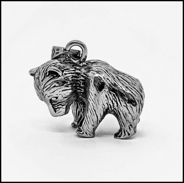 Edelstahlanhänger "Bär"