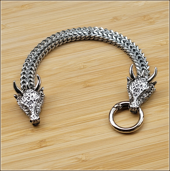 Armband "Gehörnte Drachen"  - 24,5 cm