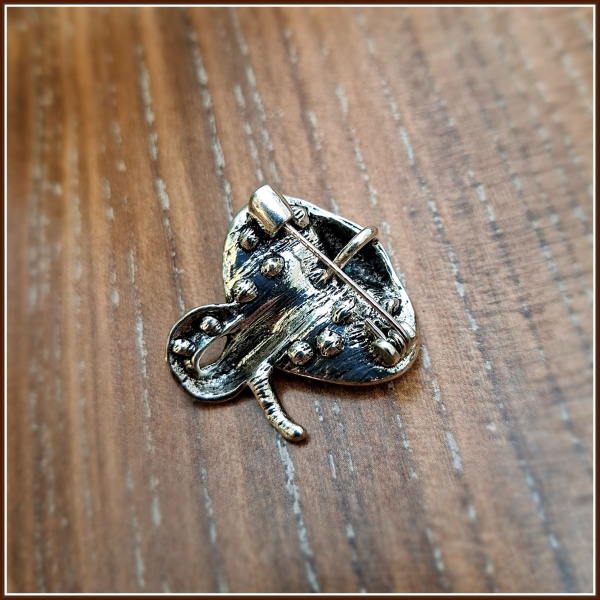 "Kleine Kobra" - Brosche & Kettenanhänger - 2 in 1