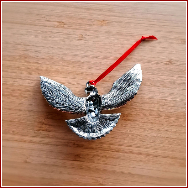 Geschenk-, Deko- oder Baumanhänger „Große Friedenstaube“