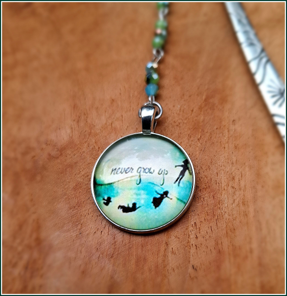 Lesezeichen, inspiriert von "Peter Pan" - Unikat