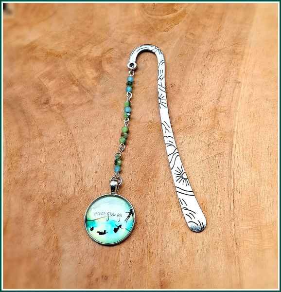 Lesezeichen, inspiriert von "Peter Pan" - Unikat