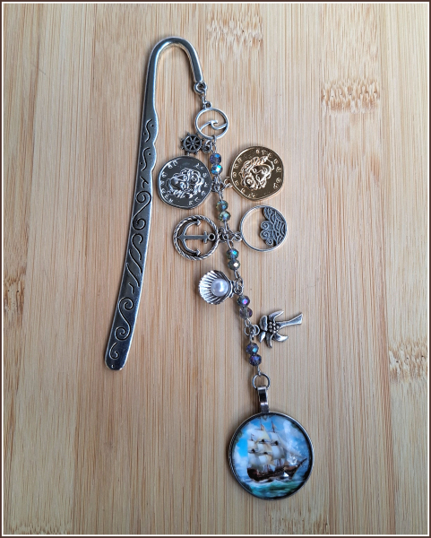 Lesezeichen, inspiriert von „Die Schatzinsel“ von Robert Louis Stevenson