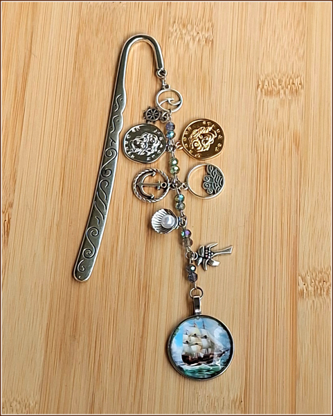 Lesezeichen, inspiriert von „Die Schatzinsel“ von Robert Louis Stevenson