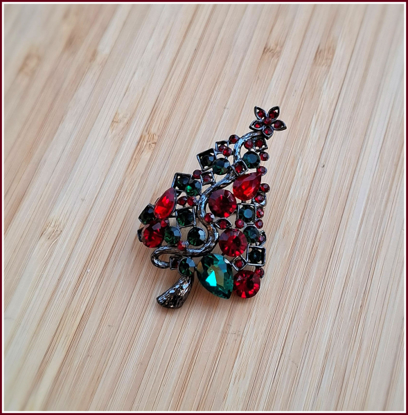 Brosche „Weihnachtsbaum“