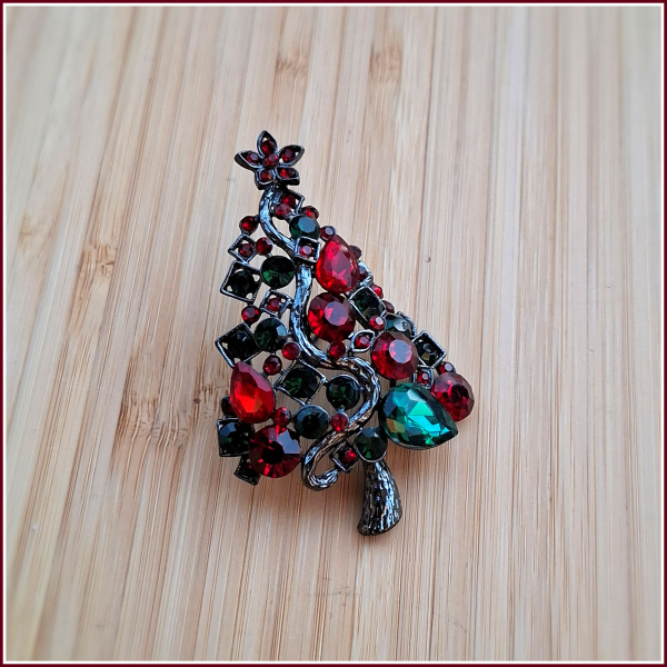Brosche „Weihnachtsbaum“