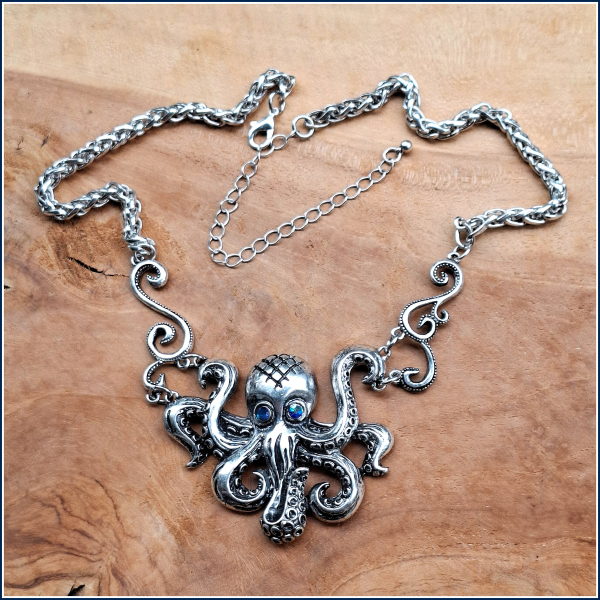 Halskette „Oktopus“– 48,5 cm, plus Verlängerung