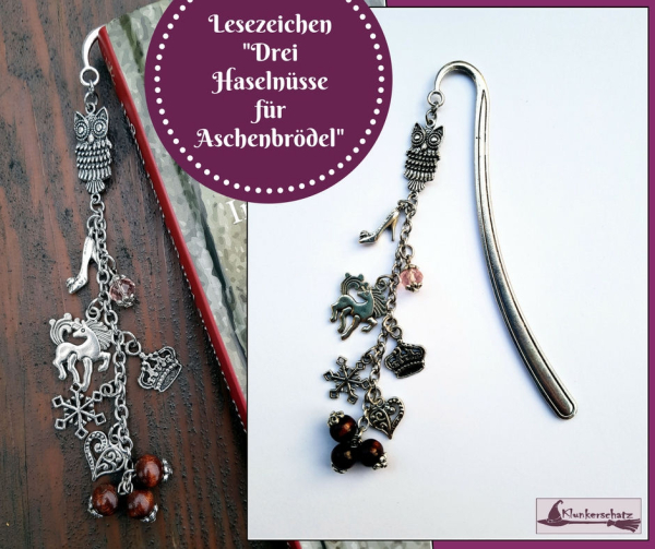 Lesezeichen "Drei Haselnüsse für Aschenbrödel"
