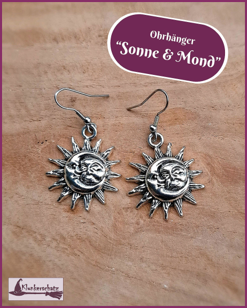 Ohrschmuck „Sonne & Mond“