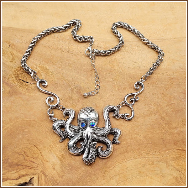 Halskette „Oktopus“– 48,5 cm, plus Verlängerung
