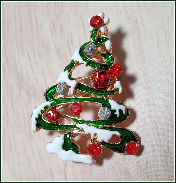 Brosche „Weihnachtsbaum“