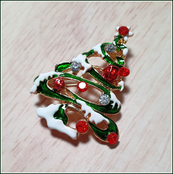 Brosche „Weihnachtsbaum“