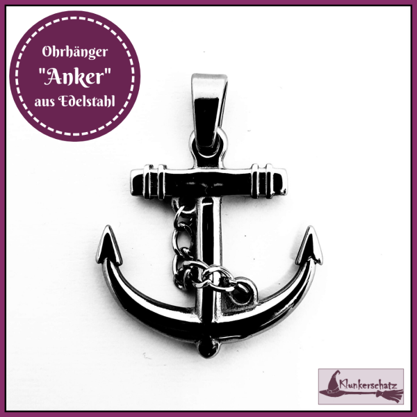 Kettenanhänger "Anker" aus Edelstahl