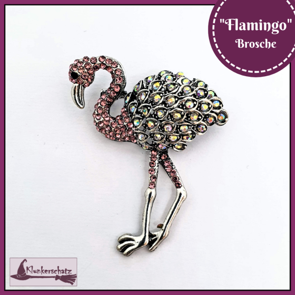 Brosche "Flamingo"