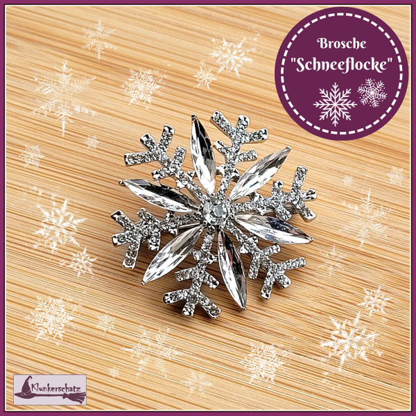 Brosche "Schneeflocke"