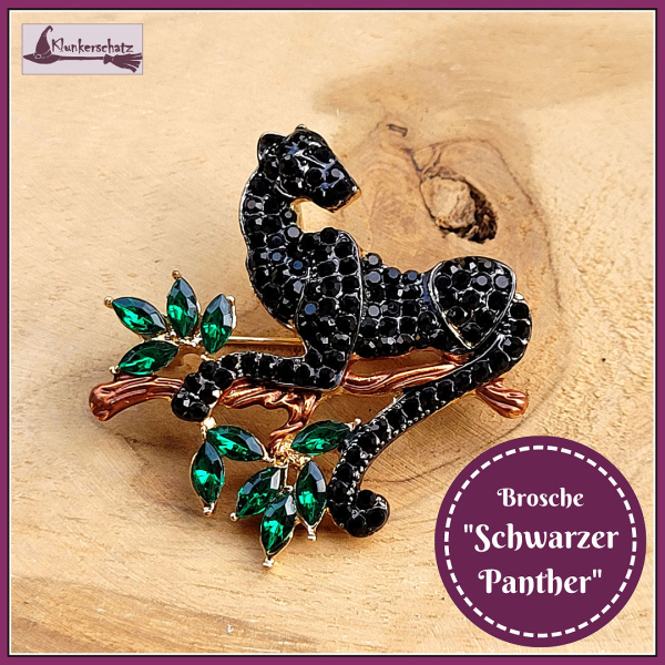 Brosche "Schwarzer Panther"