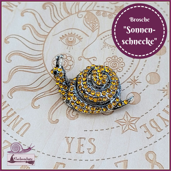 Brosche "Sonnenschnecke"