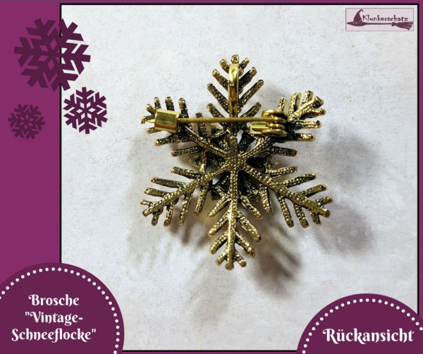 Brosche "Vintage-Schneeflocke"