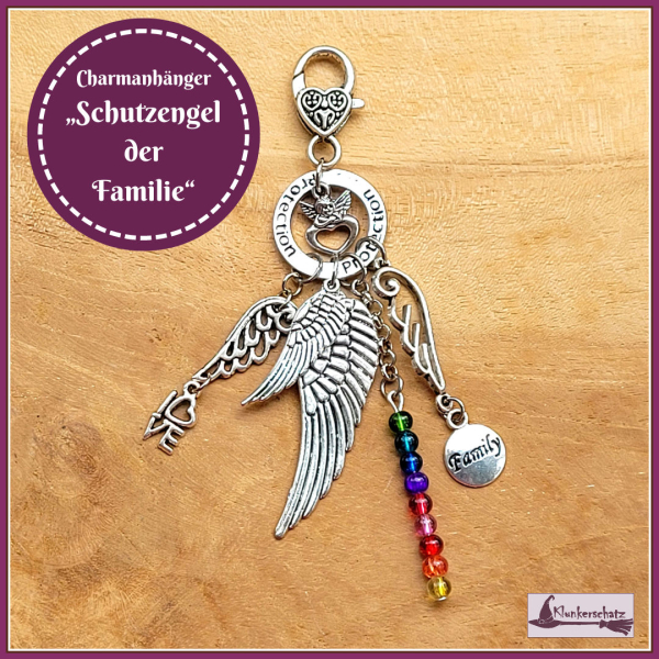 Charmanhänger "Schutzengel der Familie"