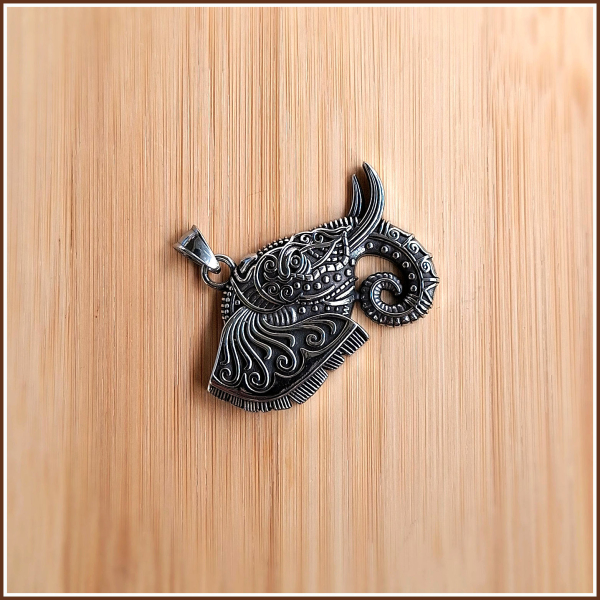 Kettenanhänger „Elefantenkopf Ganesha“ aus Edelstahl