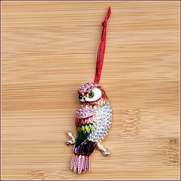 Geschenk-, Deko- oder Baumanhänger "Eule"