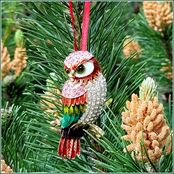 Geschenk-, Deko- oder Baumanhänger "Eule"