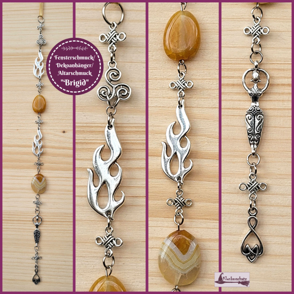 VERKAUFT - diverse Sonnensteine / Fensterschmuck mit Steinen  - Unikate