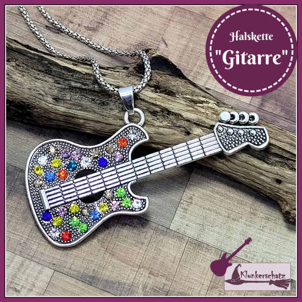 Halskette "Gitarre" - 77 cm