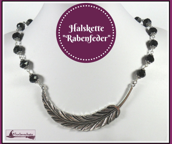 Halskette "Rabenfeder"