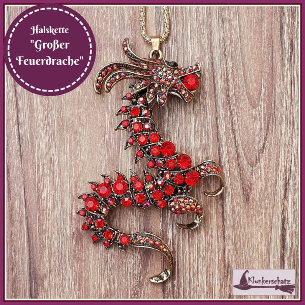 Halskette "Großer Feuerdrache"