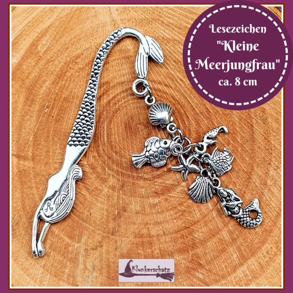 Lesezeichen  "Kleine  Meerjungfrau" - ca. 8 cm