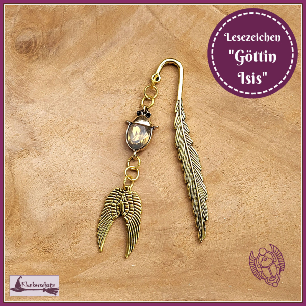 Lesezeichen "Göttin Isis" - Unikat