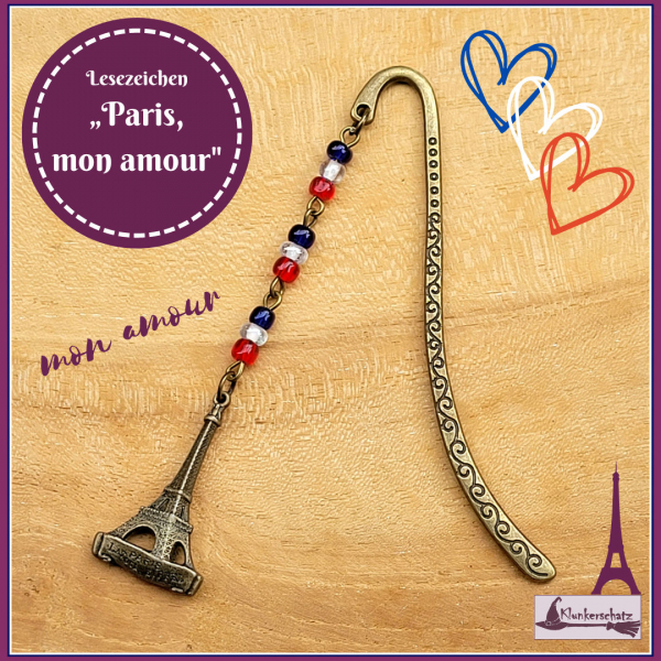 Lesezeichen "Paris, mon amour"