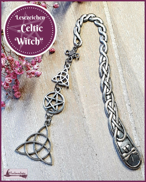 Lesezeichen "Celtic Witch" - 12 cm